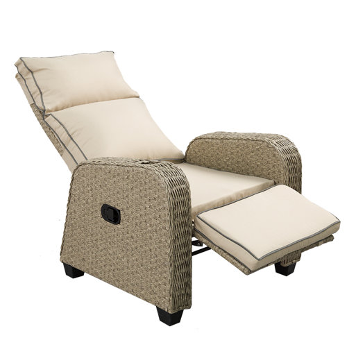 Breakwater Bay Essence Recliner Patio Chair With Cushion Wayfair.co.uk